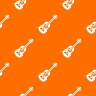 Gitar desen vektör turuncu