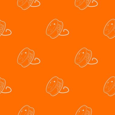 Diş ipi desen vektör turuncu