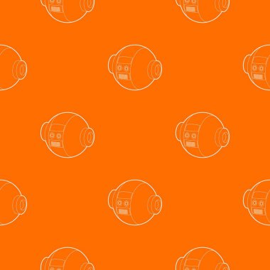 Robotik top desen vektör turuncu