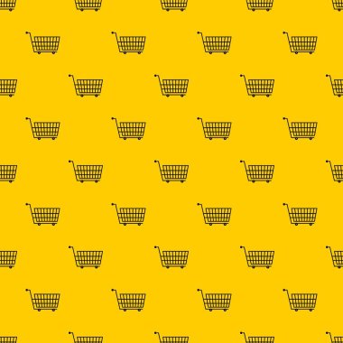 Büyük boş süpermarket arabası tasarlamak vektör