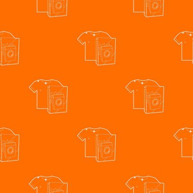 Turuncu renkli şeyler tasarlamak vektör için toz yıkama