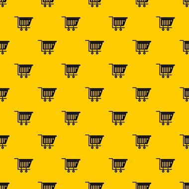 Boş plastik Pazar arabası tasarlamak vektör