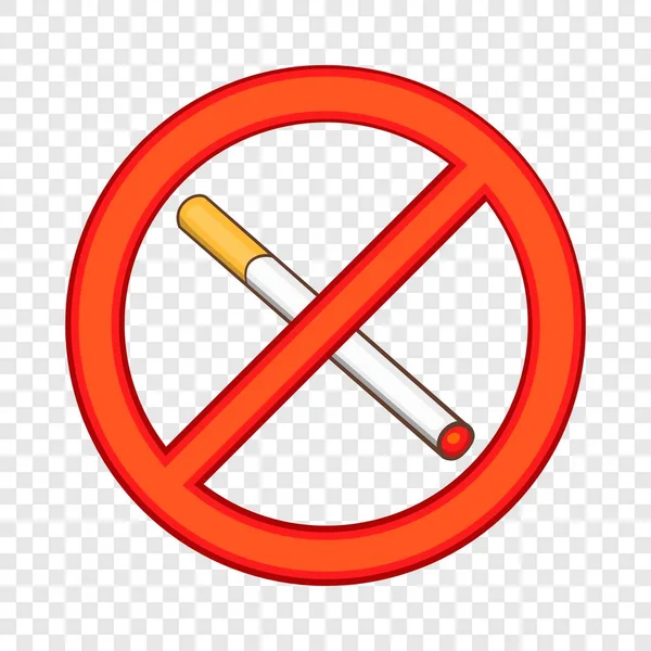 Fumar é proibido ícone, estilo cartoon — Vetor de Stock