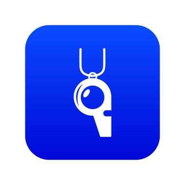 Hokey ıslık simgesi mavi vektör