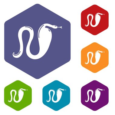 Cobra simgeler vektör altı yüzlü