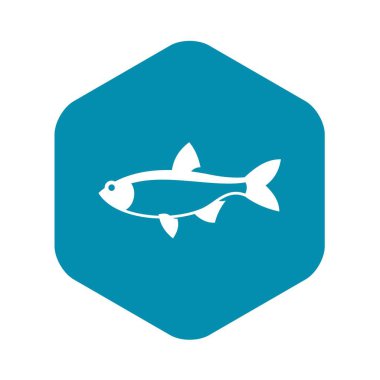 Rudd balık simgesi, basit tarzı