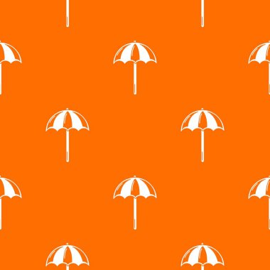 Plaj Şemsiye desen vektör turuncu