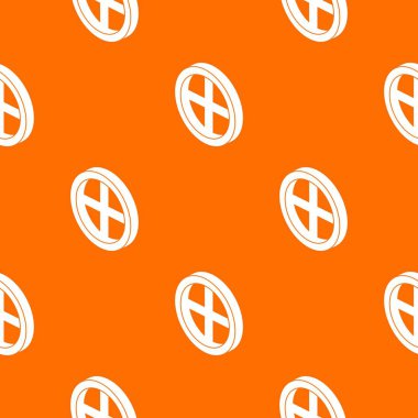 Çatı pencere çerçevesi desen vektör turuncu