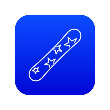 Snowboard simgesi dijital mavi