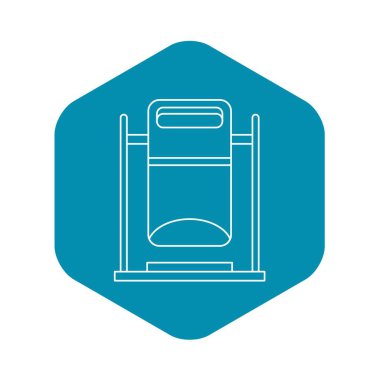 Sallanan çöp tenekesi simgesini, anahat stili