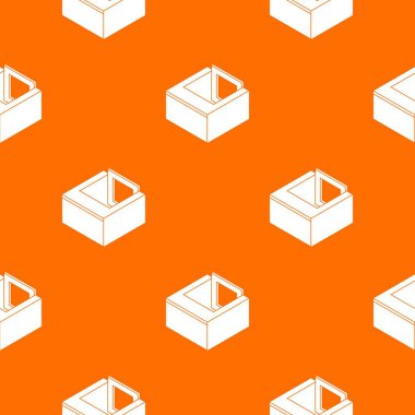 Bodrum pencere çerçeve desen vektör turuncu