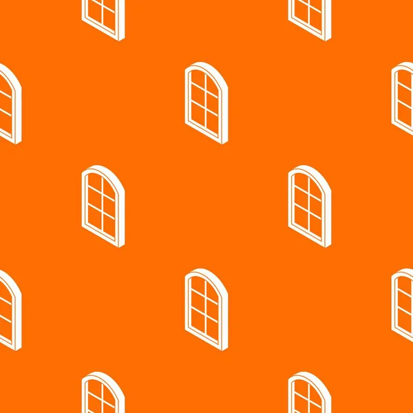 Cerrar ventana marco patrón vector naranja — Archivo Imágenes Vectoriales