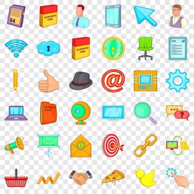 Çalışma alanı simgeleri ayarla, tarzı çizgi film