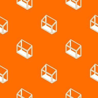 Balkon pencere çerçeve desen vektör turuncu