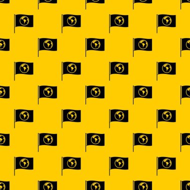 Dünya gezegen deseni vektör ile bayrak