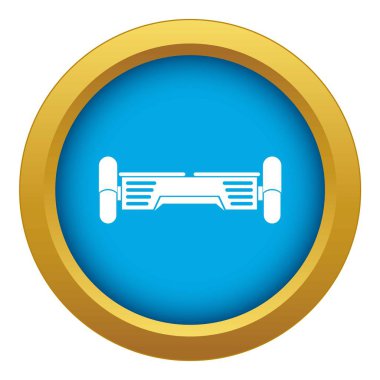 Akıllı scooter simge mavi vektör izole