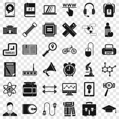 Eğitim simgeler kümesi, basit tarzı