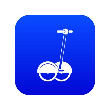 Alternatif ulaşım araç simgesini dijital mavi