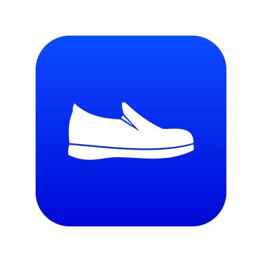 Ayakkabı simgesi dijital mavi