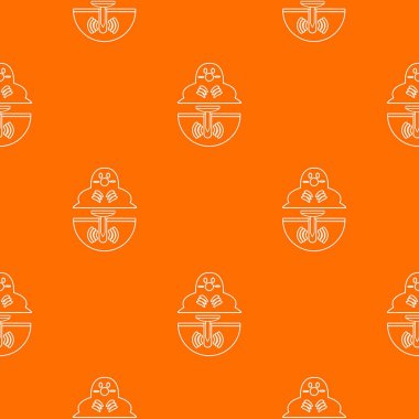 Köstebek desen vektör turuncu