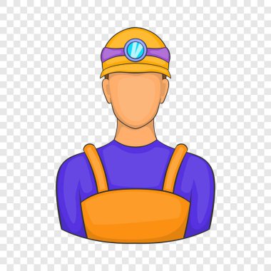 Erkek madenci simgesi, karikatür tarzı