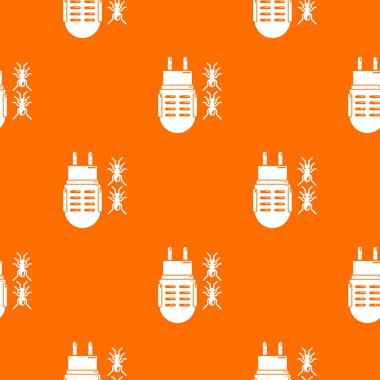 Elektrikli sivrisinek desen vektör turuncu