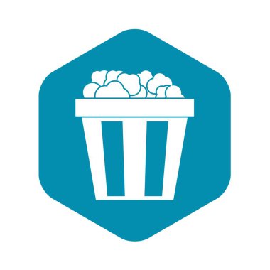 Kutu patlamış mısır kutsal kişilerin resmi, basit tarzı