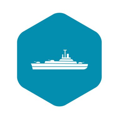 Savaş gemisi simgesi, basit tarzı