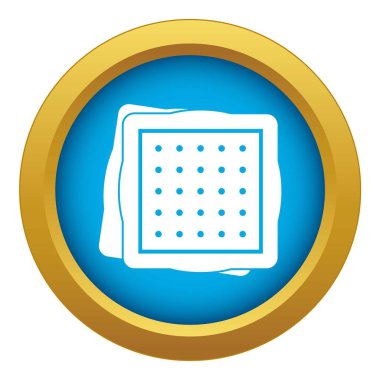 İzole bisküvi simgesi mavi vektör