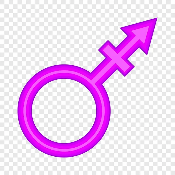 Transgender ikona podepsat, kreslený styl — Stockový vektor