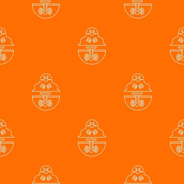 Mole pattern vector orange — Stock Vector