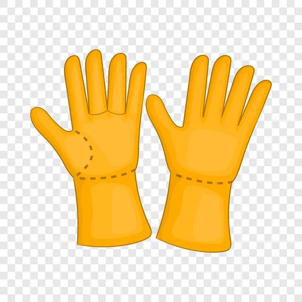 Rubber gloves icon, cartoon style — Stock Vector