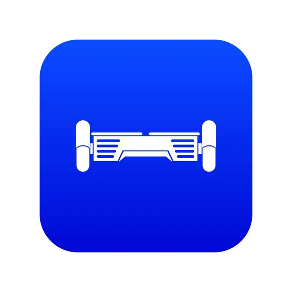 Slimme scooter pictogram digitale blauw — Stockvector