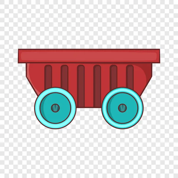 Cart on wheels icon, cartoon style — Stock Vector