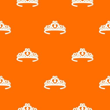 Taç taç desen vektör turuncu