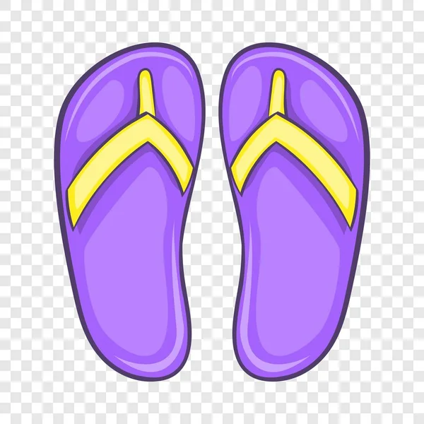 Sandalias Flip flop icono, estilo de dibujos animados — Vector de stock