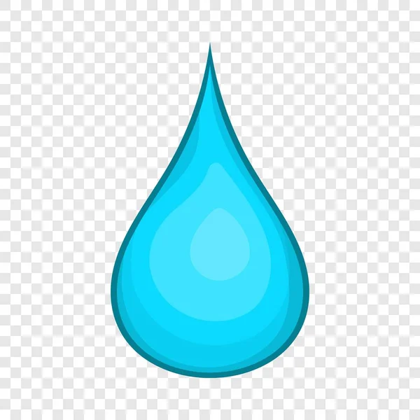 Water drop icon, cartoon style — Stock Vector