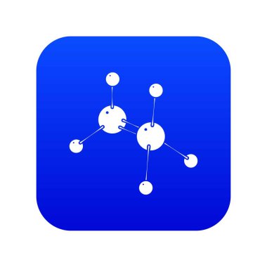 Glisin mavi simge vektör