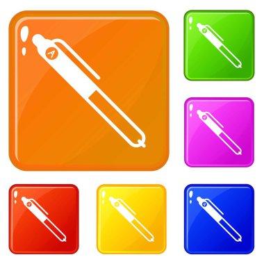 Marka zarf simgeler vektör renk ayarla