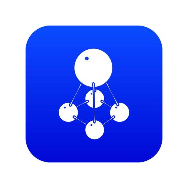 Nitromethane mavi simge vektör