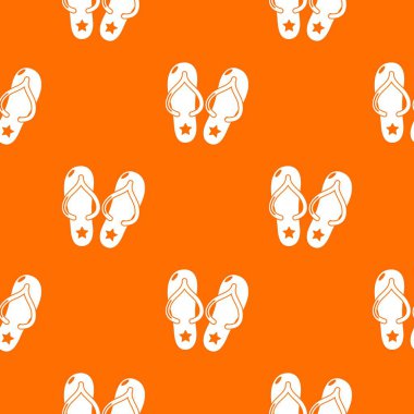 Flip flop desen vektör turuncu