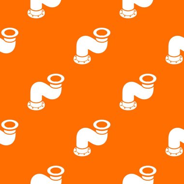 Bağlantı boru desen vektör turuncu