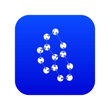 Triptofan mavi simge vektör