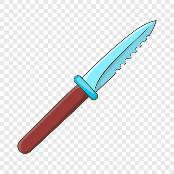 鉄製のナイフのアイコン、漫画のスタイル — ストックベクタ