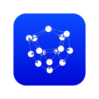 Glikoz mavi simge vektör