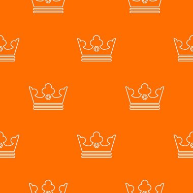 Çelik crown desen vektör turuncu