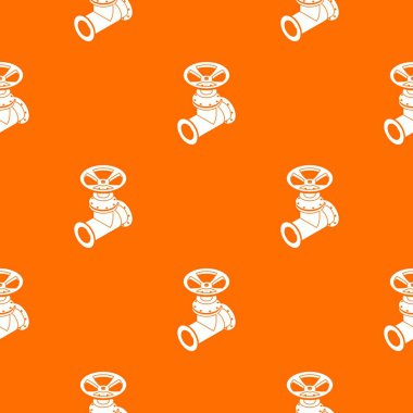 Gaz boru desen vektör turuncu