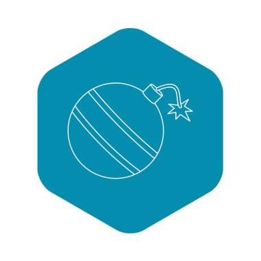 Retro bomba simgesi, anahat stili