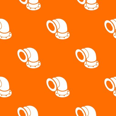 Yarım silindirik boru desen vektör turuncu