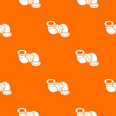 Bağdaştırıcı boru desen vektör turuncu